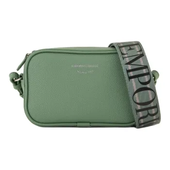 EMPORIO ARMANI Polyurethane Camera Bag Shoulder Bag Crossbody Bag Mini Women's Light Green