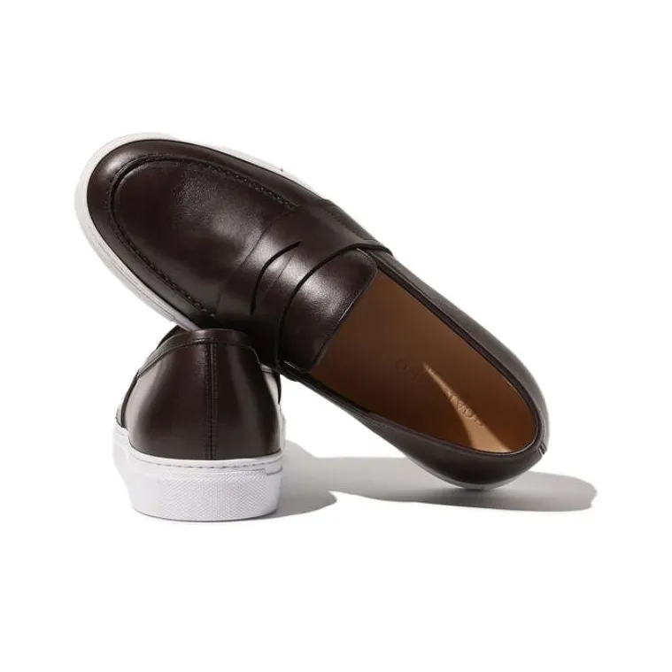 SCAROSSO Alberto Round Toe Penny Sneakers-3