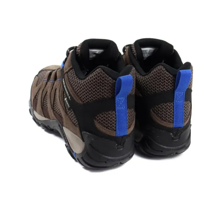 MERRELL Alverstone MID GTX Anti-Slip Wear-Resistant Mid-Top Outdoor Shoes Men's Dark Brown-2