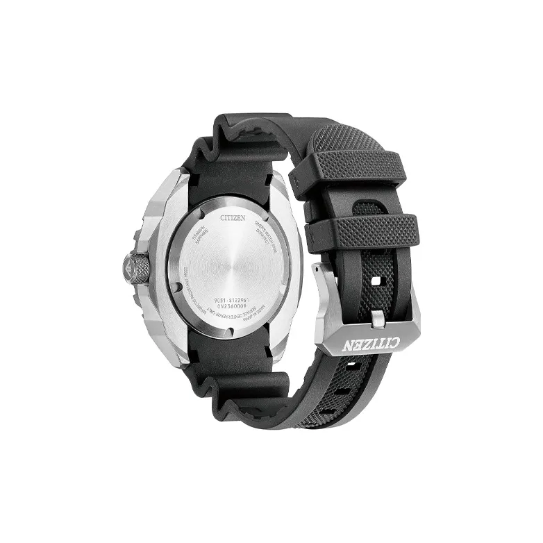 CITIZEN PROMASTER Series Automatic Mechanical Movement Rubber Strap Watch Men's Watches Black Dial-1
