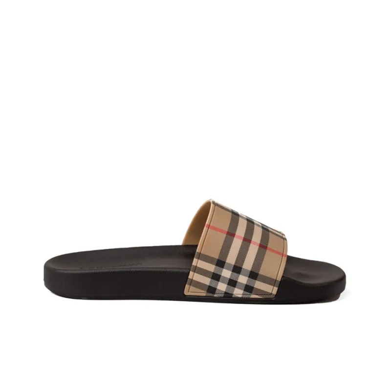 Burberry Vintage Check Slides Archive Beige-1