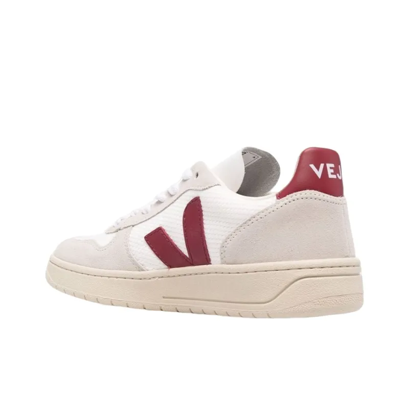 VEJA V 10 B Mesh 'White Natural Marsala'-3