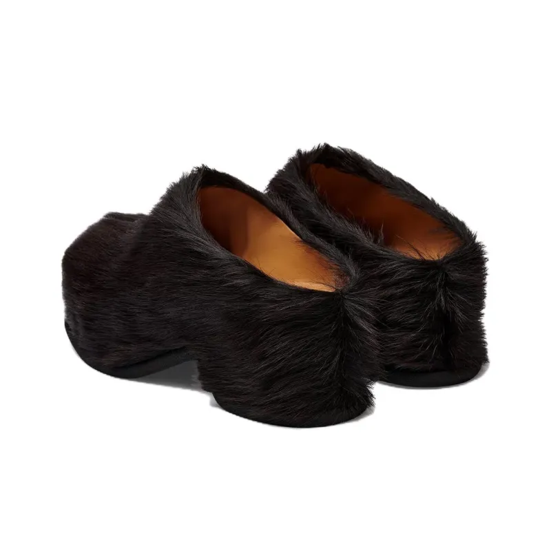 DRIES VAN NOTEN Wrap-toe Slippers Women's Dark Brown-3
