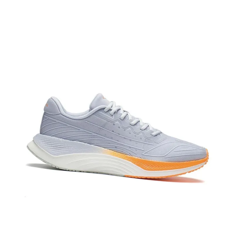 LiNing YueYing 2.0 Anti Slip And Wear Resistant Breathable Low Top Running Shoes Men's Gray Orange-1
