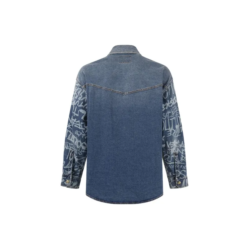 VERSACE JEANS COUTURE FW23 Denim Jacket Men's Denim Blue-1