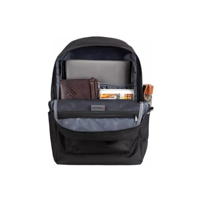 Wenger Fabric Backpack Large Size Unisex Black-4