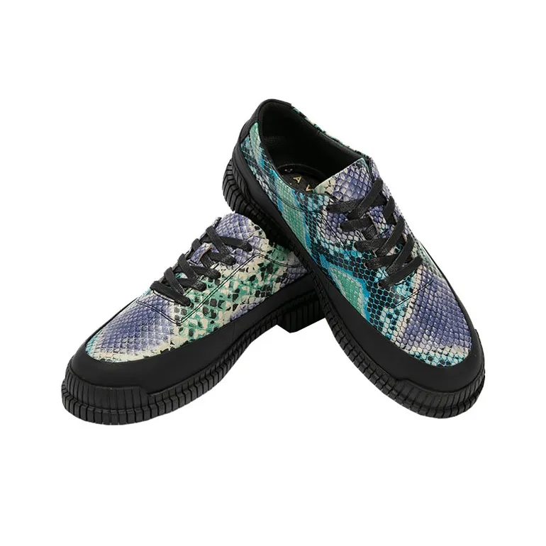 DAVID NAMAN Low Top Casual Shoes Men's Purple Blue-3