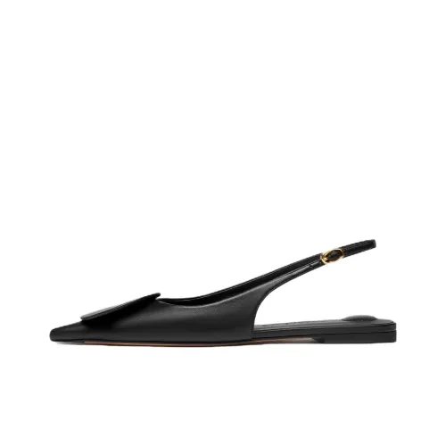 Jacquemus Les Slingbacks Duelo Leather Ballerina Shoes