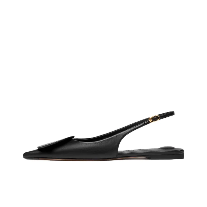 Jacquemus Les Slingbacks Duelo Leather Ballerina Shoes-0