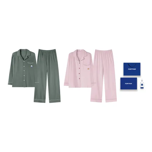Floating light islands Unisex Pajama Sets
