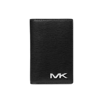 MICHAEL KORS MK Cooper Polyurethane Card Holder Men's Black