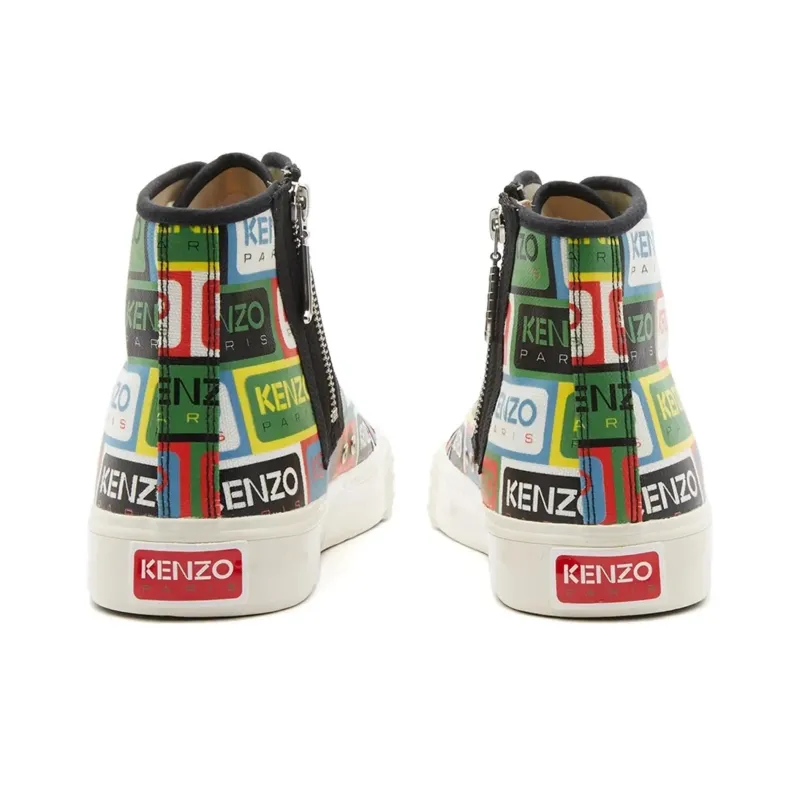 KENZO School High Top Trainers Multi-5