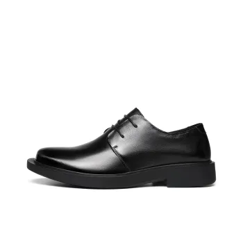FAPAI Dress Shoes Men Low-Top Black