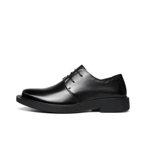 FAPAI Dress Shoes Men Low Top Black