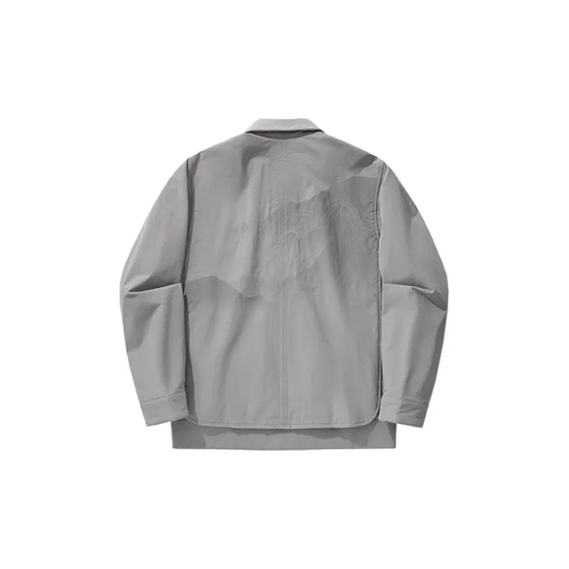 LiNing x CHENGLONG,LIANMINGKUAN Jackets & Coats Men's Frost Gray-1