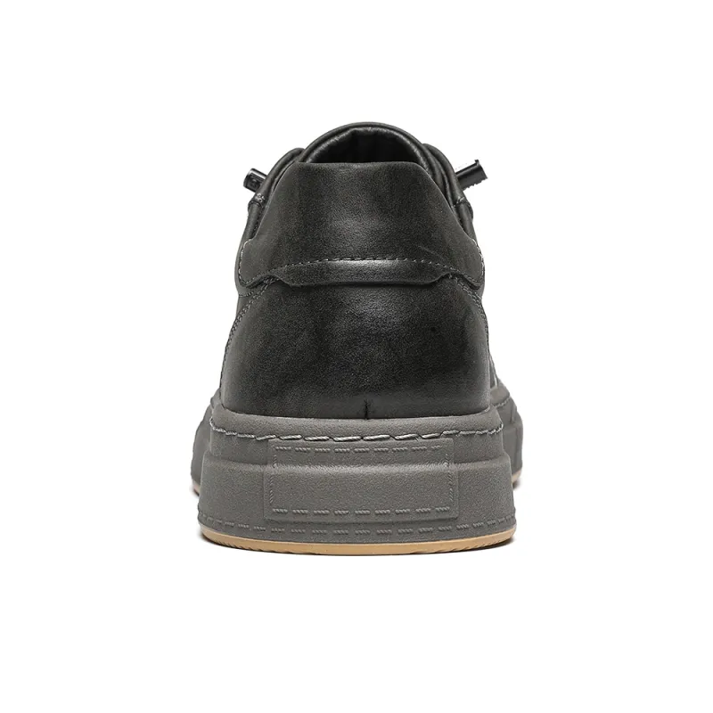 CHINT Abrasion Resistant Low Top Skateboard Shoes Men's Gray-3