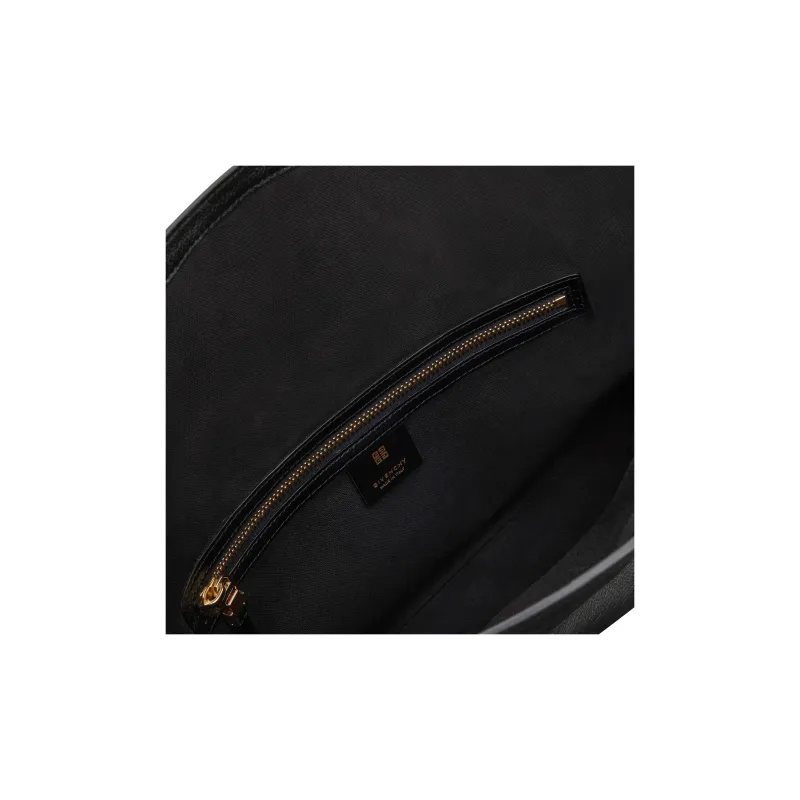 Givenchy Voyou Tanned Cow Leather Handbag Shoulder Bag Medium Size Women's Black-3