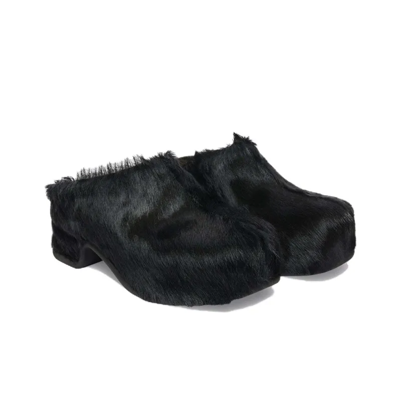 DRIES VAN NOTEN Wrap-toe Slippers Men's Black-2