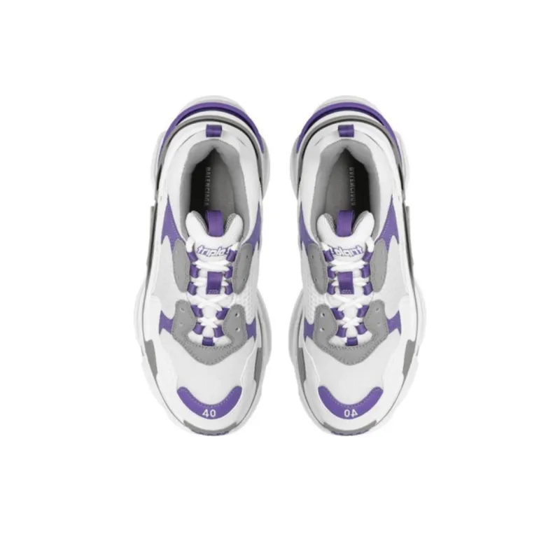Balenciaga Triple S 'White Purple' Women's-5
