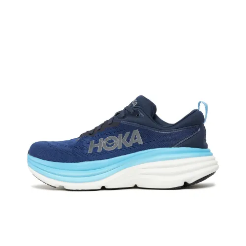 HOKA ONE ONE Bondi 8 Running Shoes Unisex Low-Top Blue