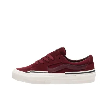 Vans Anti Slip Wear Resistant Low Top Skateboard Shoes Unisex Burgundy