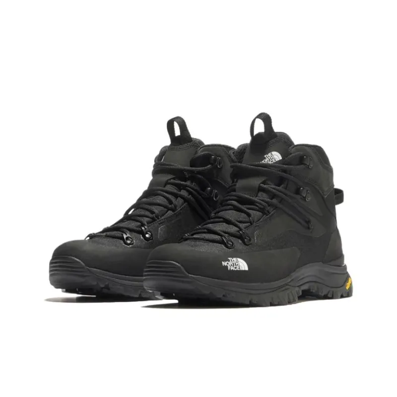 THE NORTH FACE Cushioned Slip Resistant Abrasion Resistant Mid Top Outdoor Shoes Men's Black-2