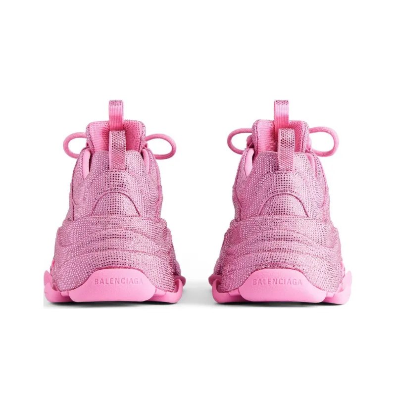 Balenciaga Triple S Low Top Casual Shoes Women's Pink-5