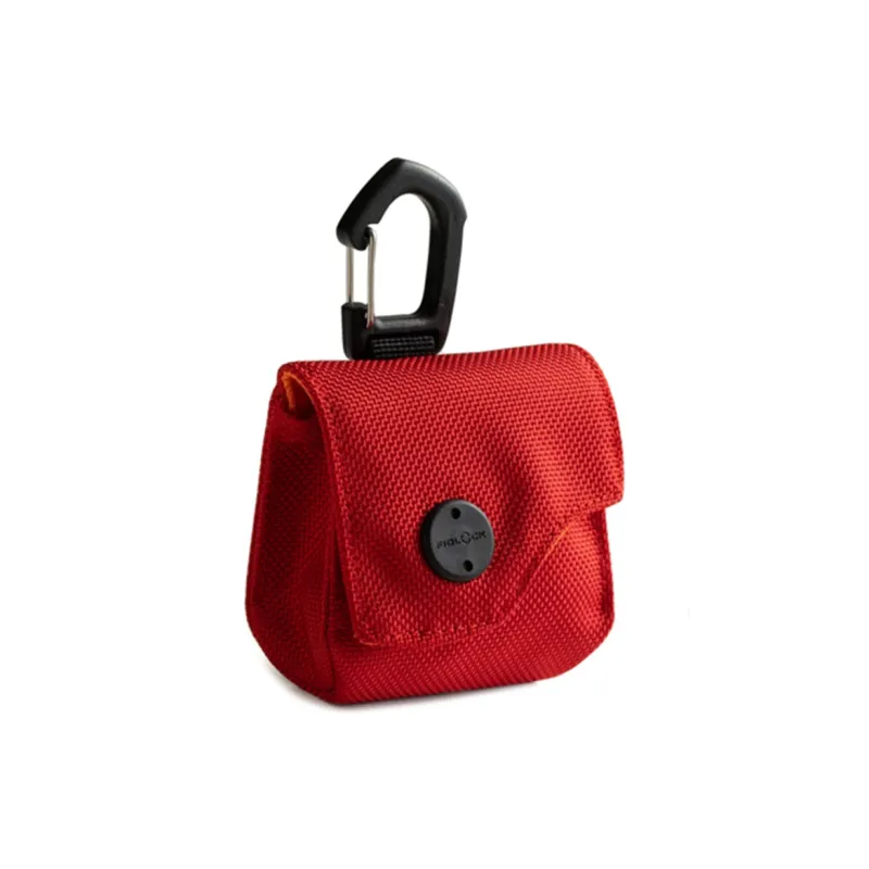 MYBRANDORIGINAL Nylon Lipstick Case Coin Purse Earphone Case Storage Bag Key Pouch Mini Unisex Red-1