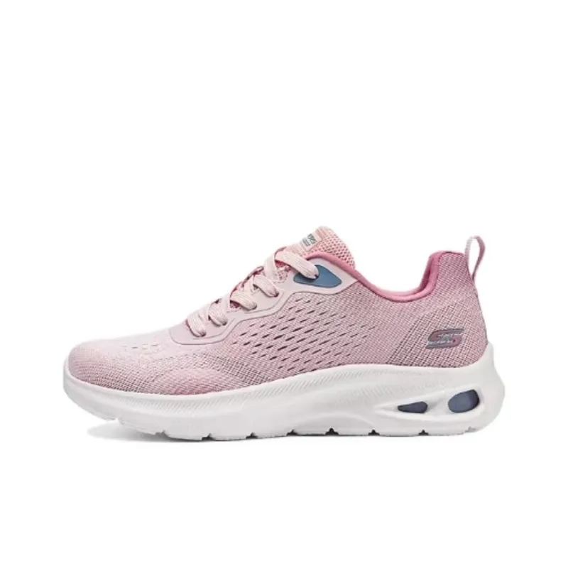 Skechers Slip Resistant, Abrasion Resistant, Breathable Low Top Running Shoes Women's Pink-0