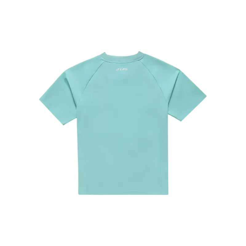 LiNing Sports Life Collection Raglan Sleeve T-Shirt Unisex Ceramic Turquoise-1