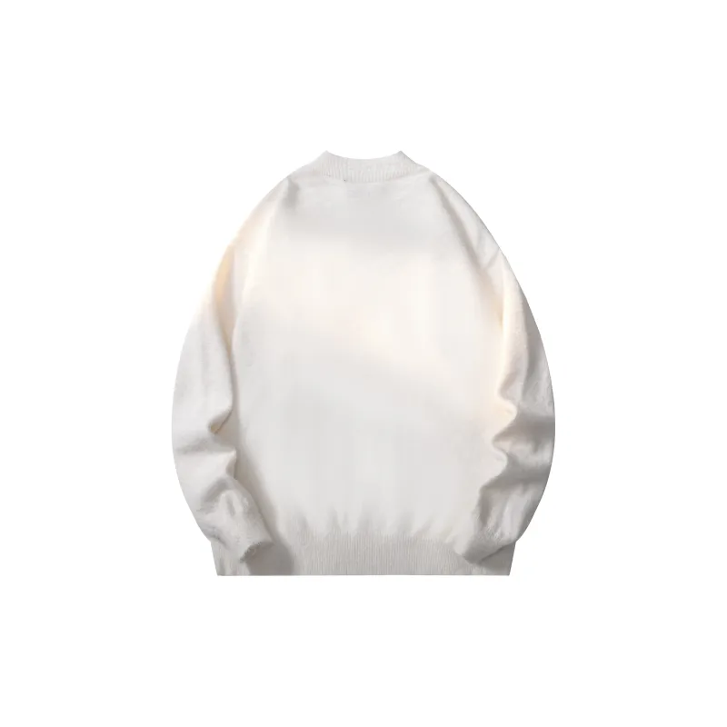 ZMOH Plain Net Series Sweaters Unisex-5