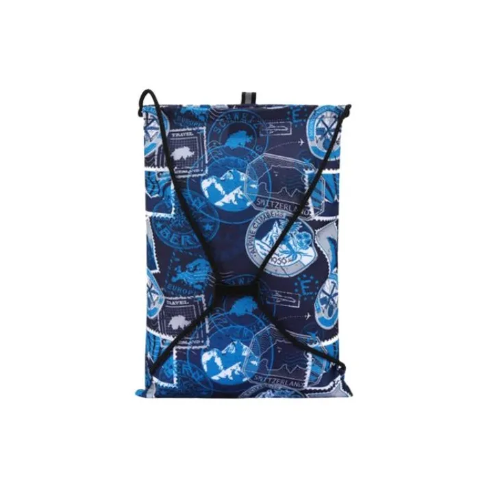 Wenger Nylon Fabric Portable Crossbody Bag Shoulder Bag Large Size Unisex Blue Print-2