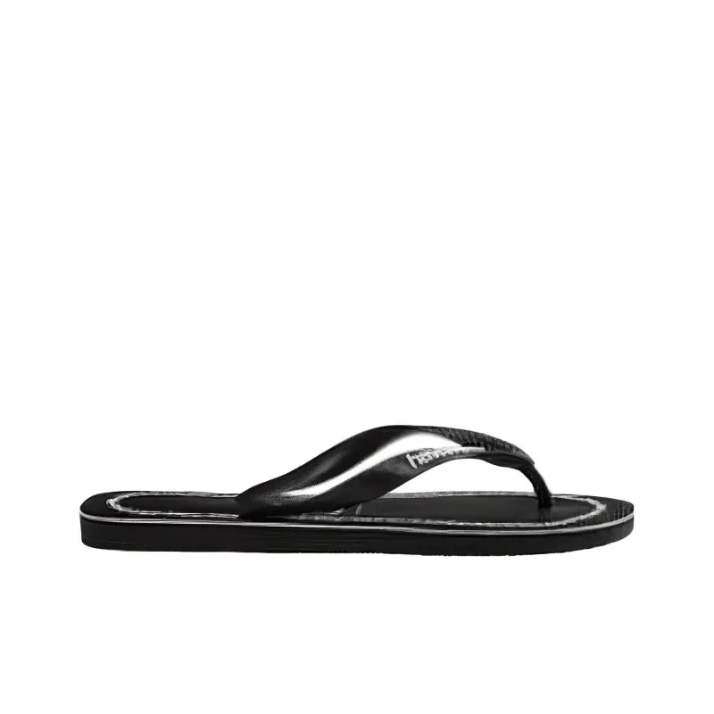 Havaianas Top Goodvibez FC Slide Slippers Unisex Black White-1