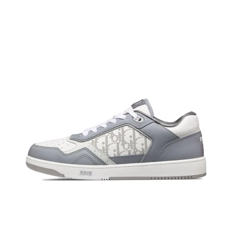 DIOR B27 Low Top Skateboard Shoes Men's Gray-0