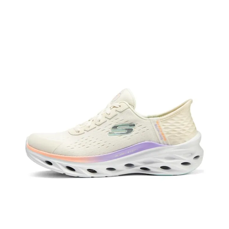 Skechers Cushioning Low Top Casual Running Shoes Women's White-0