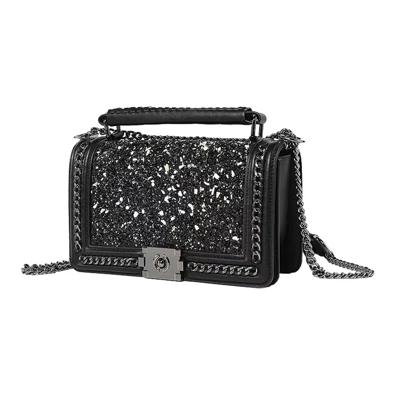 AUGTARLION PU With Artificial Leather Handbag, Shoulder Bag, Crossbody Bag Regular Women's Black-1
