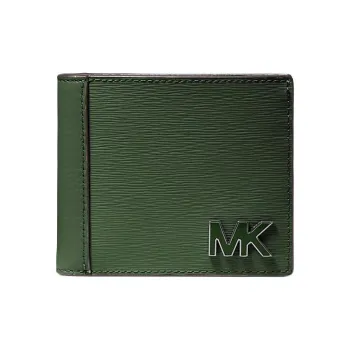 MICHAEL KORS Hudson Leather Wallet Men's Dark Green