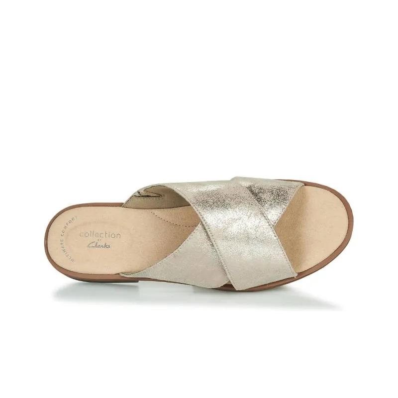 Clarks Slide Slippers Women's Dark Green-5