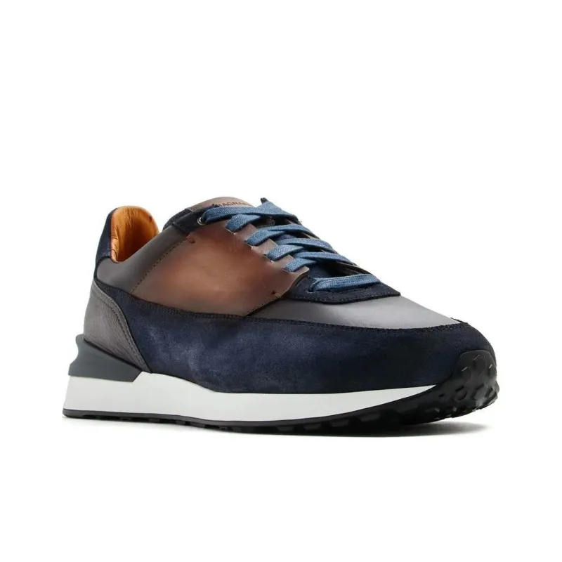 Magnanni Low-Top Casual Shoes Men's Blue Brown-1