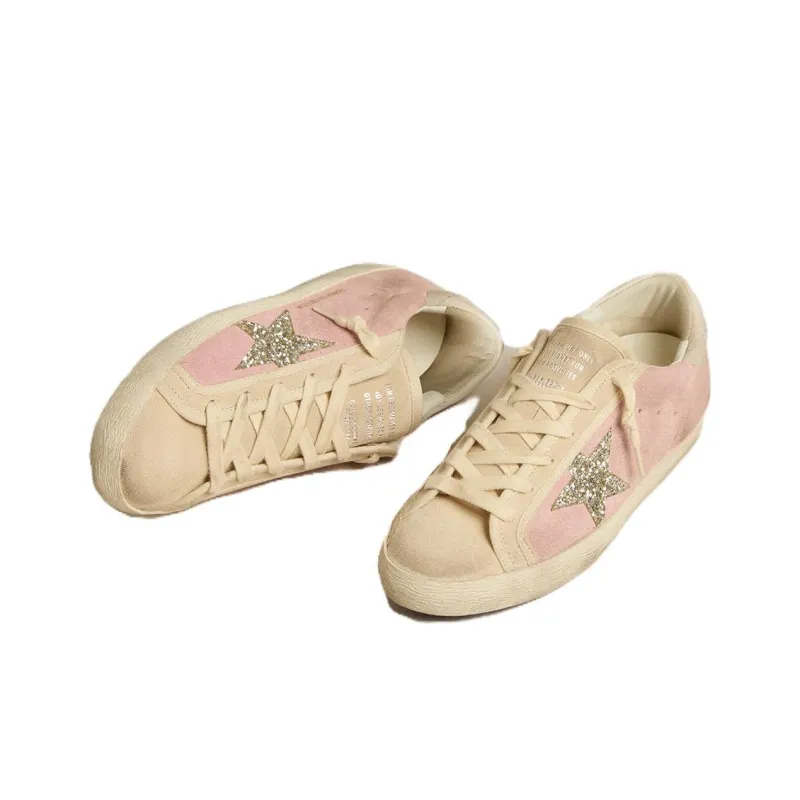 Golden Goose Super Star Low Top Skateboard Shoes Women's Pink-2