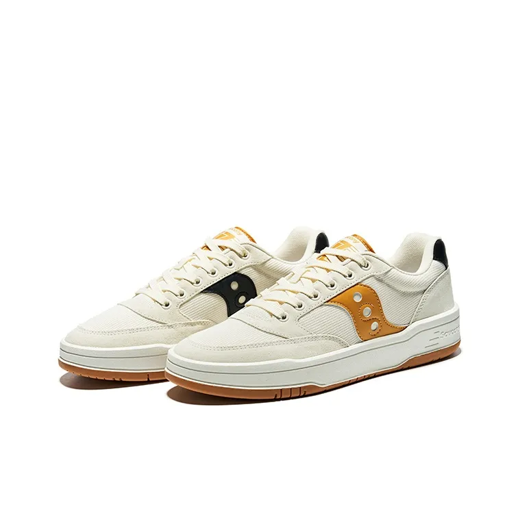 Saucony CROSS JZ Low-Top Running Shoes Unisex Beige Black-2
