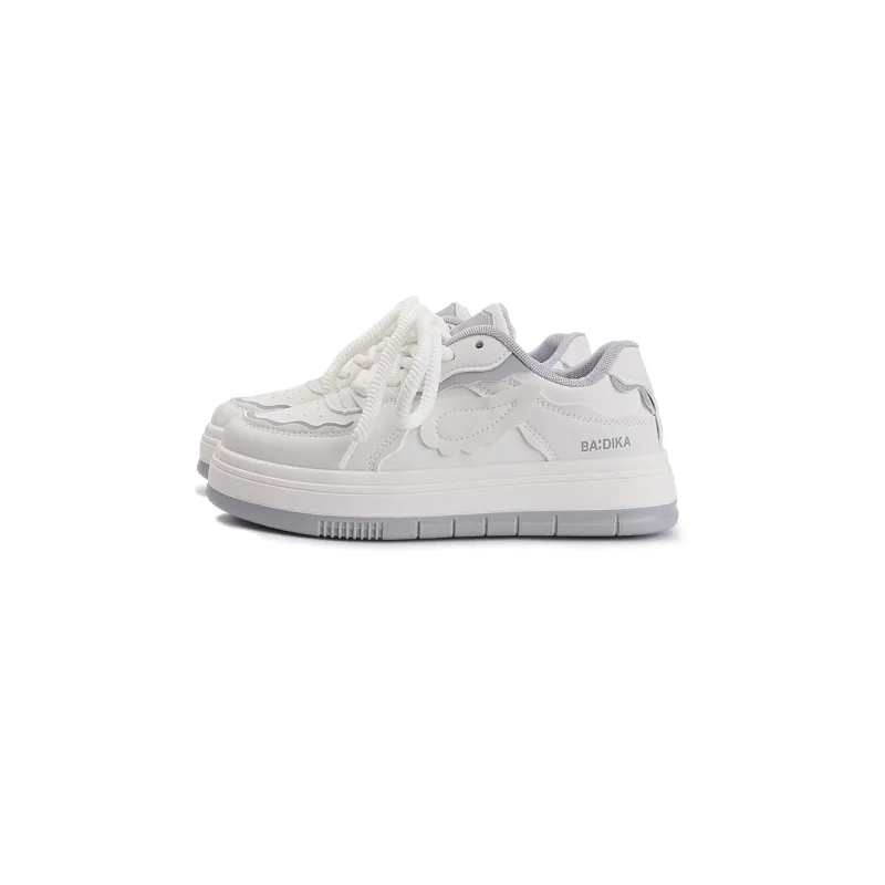 Miss Zhang Low Top Skateboard Shoes Women's White Gray-4