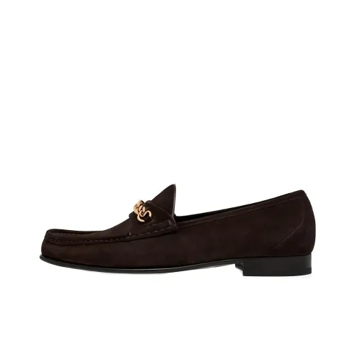 TOM FORD Chain Suede Loafers