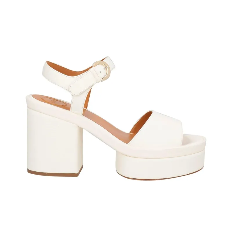 Chloe Odina One-Strap Sandals 6.5cm Women's White-1