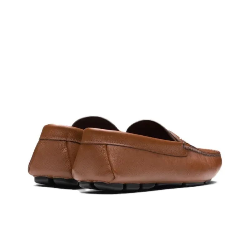 PRADA Slip-on Leather Loafers-2