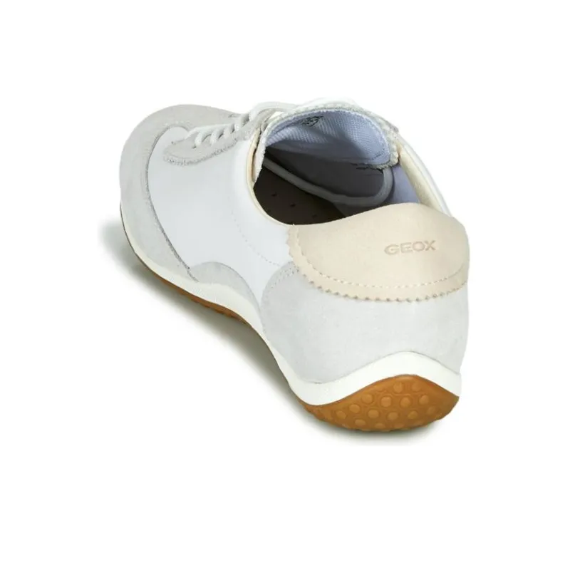 GEOX Low-Top Casual Shoes Women's Gray White-5