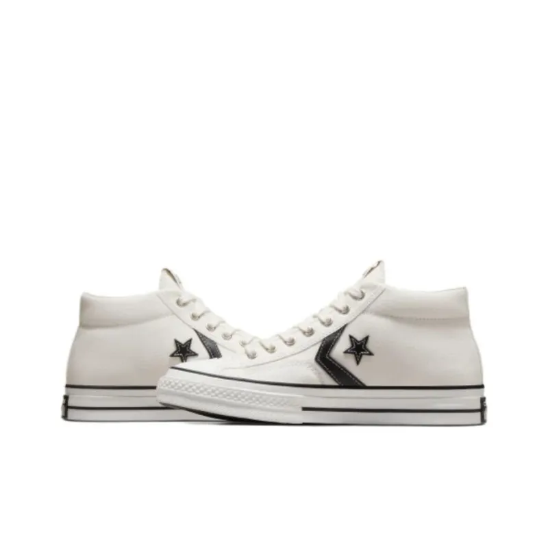Converse Star Player 76 Warm Slip Resistant Mid Top Skateboard Shoes Unisex White-3