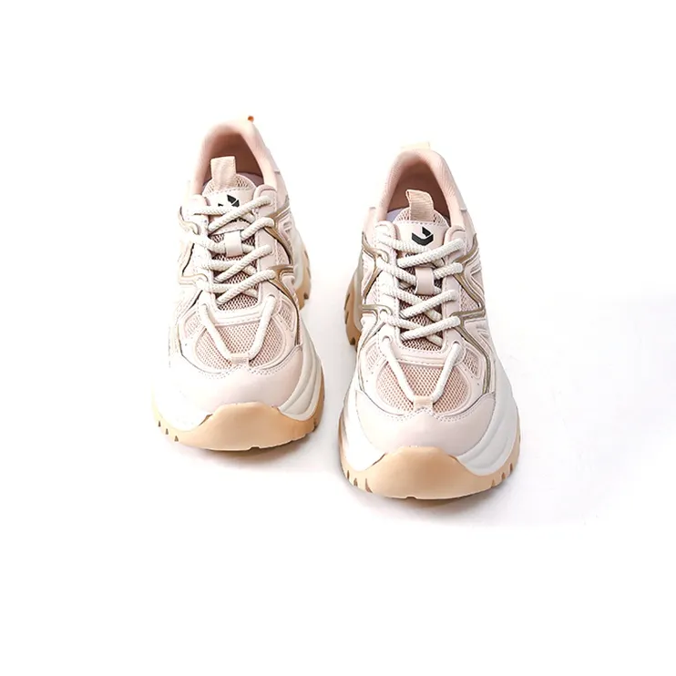 WOOS BOBO Cushioning, Breathable, Supportive, Lightweight, Height Increasing Low Top Chunky Sneakers Women's-2