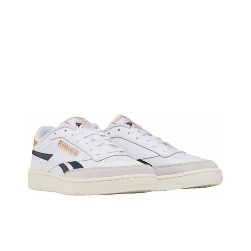 Reebok Club C Revenge White Navy Retro Gold-2