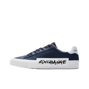 ARMANI EXCHANGEAE Low Top Skateboard Shoes Men's Blue